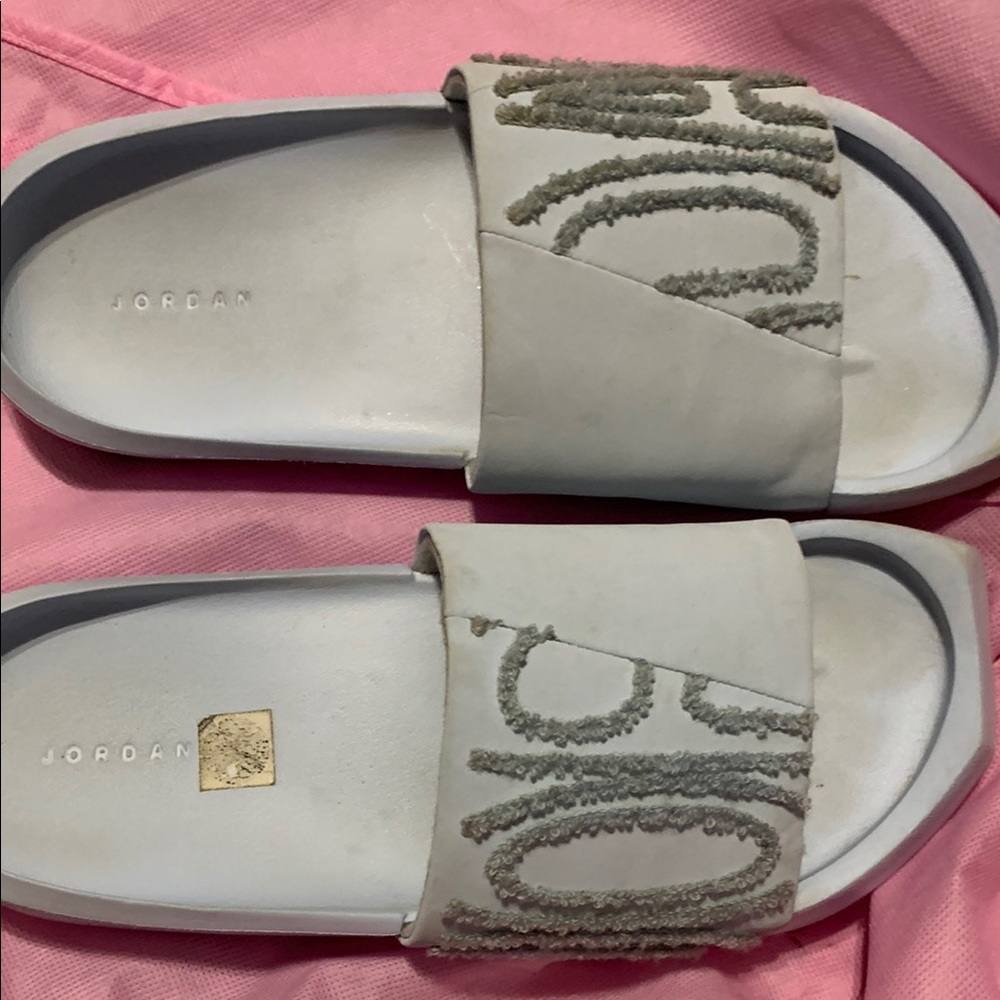 Jordan Gray Sandals Slip-On Comfort